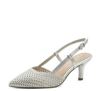 Marco Tozzi Women Pumps Soft Feel Me Footbed Soft Lining Fashionable, Metallic (Silver), 7 UK