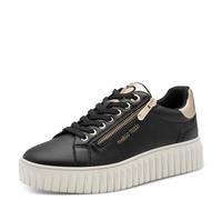 MARCO TOZZI Women’s Sneaker Soft Feel Me Removable Footbed Soft Lining Stylish, Black (Black Comb), 7.5 UK