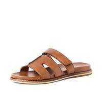 Marco Tozzi Women Sandal Footbed Leather Timeless, Brown (Cognac), 7.5 UK