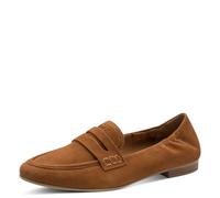 MARCO TOZZI Women Slip On Leather Leather Insock Modern, Brown (Cognac), 4.5 UK