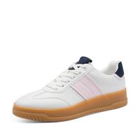 MARCO TOZZI Women Sneaker Soft Feel Me Footbed Soft Lining Fashionable, White (White/Soft PNK), 5.5 UK