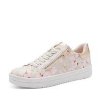 MARCO TOZZI Women Sneakers Soft Feel Me Removable Footbed Soft Lining Vegan Modern, Beige (Cream Comb), 5.5 UK