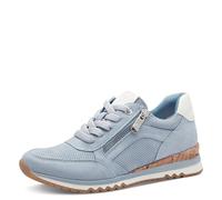 MARCO TOZZI Women Sneakers Soft Feel Me Removable Footbed Soft Lining Vegan Modern, Blue (Polar Comb), 6 UK