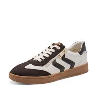 MARCO TOZZI Women Sneakers Soft Feel Me Removable Footbed Soft Lining Vegan Modern, White (White/Black), 8.5 UK