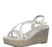 MARCO TOZZI Women's 2-2-28353-20 Wedge Sandals, cream, 8.5 UK
