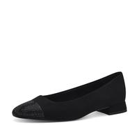 MARCO TOZZI Women's 2-22112-42 Ballet Flat, Black, 5