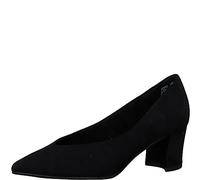 Marco Tozzi Baci Black Womens Court Shoes 22416-41-001 in a Plain Textile in Size 40