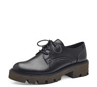 MARCO TOZZI Women's 2-23706-41 Lace-Up, Black/Khaki, 5