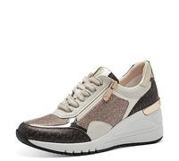 MARCO TOZZI Women's 2-23723-41 Sneaker, Cream Comb, 4
