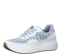 MARCO TOZZI Women's 2-23733-42 Sneaker, White Lt Blue, 5.5