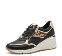 MARCO TOZZI Women's 2-23743-42 Sneaker, Black Leo, 6.5 UK