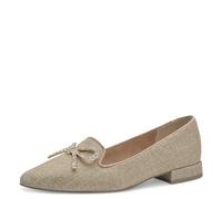 MARCO TOZZI Women's 2-24201-42 Loafers, Gold, 7.5
