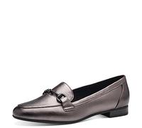 MARCO TOZZI Women's 2-24213-41 Slipper, Pewter, 4