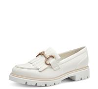 MARCO TOZZI Women's 2-24703-42 Loafers, White, 5