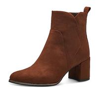 MARCO TOZZI Women's 2-25095-41 Boot Heel, Cognac, 6.5