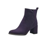 MARCO TOZZI Women's 2-25095-41 Boot Heel, Purple, 6.5