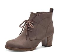 MARCO TOZZI Women's 2-25107-41 Lace Boot Heel, Pepper Comb, 4