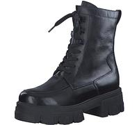 MARCO TOZZI Women's 2-25209-41 Lace Boot Flat, Black, 5.5