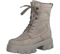 MARCO TOZZI Women's 2-25209-41 Lace Boot Flat, Taupe Nubuck, 8