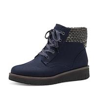 MARCO TOZZI Women's 2-25228-41 Lace Boot Flat, Dk.Navy Comb, 5
