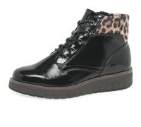Marco Tozzi Women's 2-25229-41 Lace-up Boots, Black Pat Cb, 6.5 UK