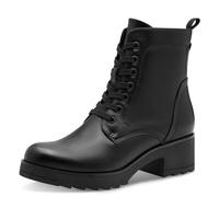 MARCO TOZZI Women's 2-25262-41 Lace Boot Heel, Black, 4