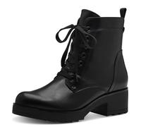 MARCO TOZZI Women's 2-25262-41 Lace Boot Heel, Black, 4