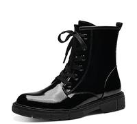 MARCO TOZZI Women's 2-25282-41 Boot Flat, Black Patent, 5