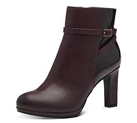 MARCO TOZZI Women's 2-25311-41 Boot Heel, Bordeaux Comb, 7.5