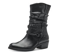 MARCO TOZZI Women's 2-25316-41 Boot Heel, Black, 4