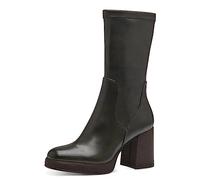 MARCO TOZZI Women's 2-25345-41 Boot Heel, Olive, 7.5