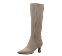 MARCO TOZZI Women's 2-25502-41 Boot Heel, Taupe, 5