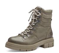 MARCO TOZZI Women's 2-25780-41 Lace Boot Flat, Stone Comb, 3.5