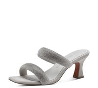 MARCO TOZZI Women's 2-27205-42 Mule, Grey Comb, 3.5