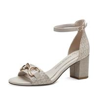 MARCO TOZZI Women's 2-28037-42 Sandal, CREAM COMB, 7.5