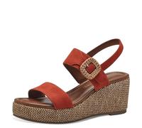 MARCO TOZZI Women's 2-28039-42 Wedge Sandal, TERRACOTTA COM, 5.5