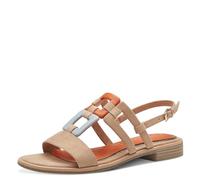 MARCO TOZZI Women's 2-28107-42 Heeled Sandal, Biscuit Comb, 6.5