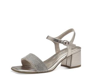 MARCO TOZZI Women's 2-28227-42 Heeled Sandal, Platinum, 5.5