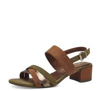 MARCO TOZZI Women's 2-28235-42 Heeled Sandal, FERN GREEN COM, 3.5