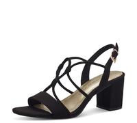 MARCO TOZZI Women's 2-28308-42 Heeled Sandal, Black, 5.5