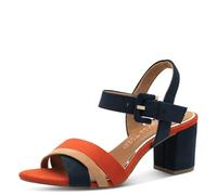 MARCO TOZZI Women's 2-28323-42 Heeled Sandal, Navy Comb, 5