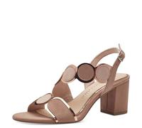 MARCO TOZZI Women's 2-28347-42 Heeled Sandal, Nude Comb, 7.5