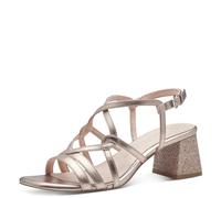 MARCO TOZZI Women's 2-28359-42 Heeled Sandal, Metallic Rose, 5.5 UK