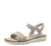 MARCO TOZZI Women's 2-28604-42 Wedge Sandal, Dune, 5