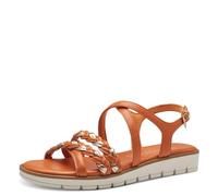MARCO TOZZI Women's 2-28608-42 Wedge Sandal, Mango Comb, 6.5