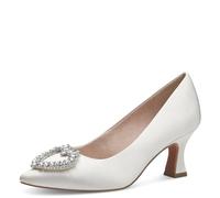 MARCO TOZZI Women's 2-82401-42 Pumps, Ivory Satin, 6.5