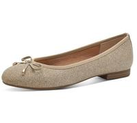 MARCO TOZZI Women's Damen Ballerinas 2-22136-42 Ballet Flat, Platinum, 6.5 UK
