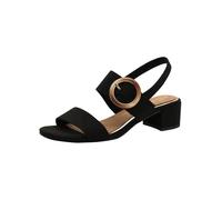 MARCO TOZZI Women's Block Heel Sandals, Black, 4 UK