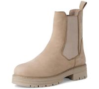 MARCO TOZZI Women's Bootie Zip + Slip 2-25461-43 Ankle Boots, Taupe nubuck, 6 UK
