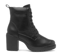 Marco Tozzi Womens Boots Black Adults Ladies Ankle Vegan Lace Up Heeled SIZE